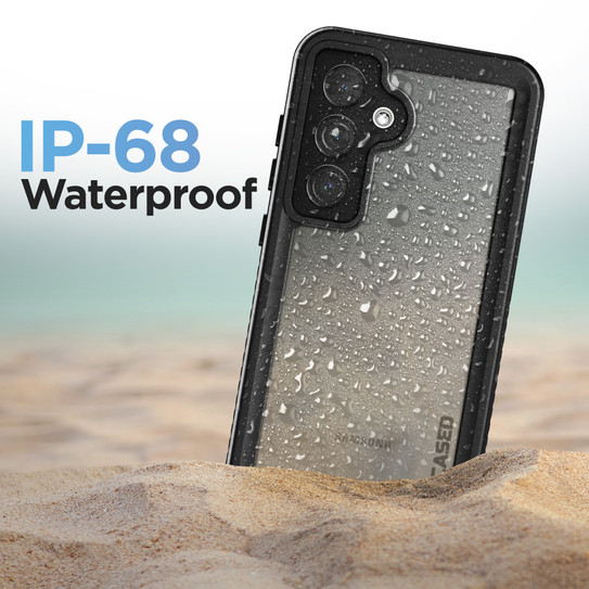 Encased Waterproof Case Samsung Galaxy S24+ Plus with Belt Clip Holster - Black Encased Waterproof Case Samsung Galaxy S24+ Plus with Belt Clip Holster - Black