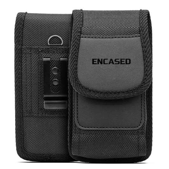 Encased Falcon Case Samsung Galaxy S24 with Belt Clip Pouch - Black