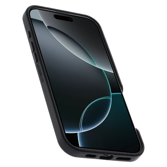 OtterBox Symmetry Cactus Leather Case iPhone 16 Pro Max - Noir Ash