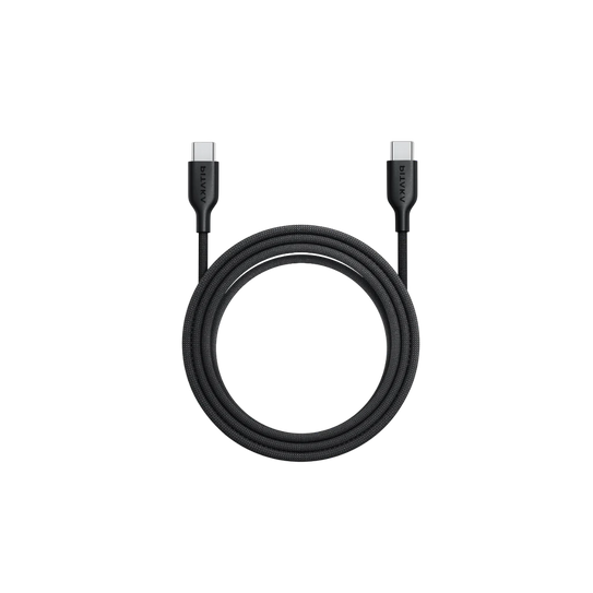 Pitaka Flex Braided USB C to USB C Cable 3ft/1m - Black