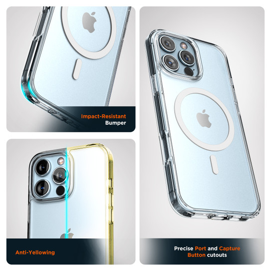 Encased MagSafe Clear Case iPhone 16 Pro Max with Clear Grip - Clear