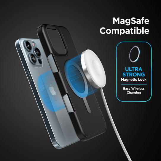 Encased Slimline Case iPhone 16 Pro Max with Tempered Glass - Black