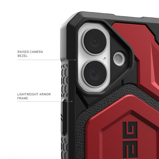 UAG Monarch Pro Case iPhone 16 - Crimson