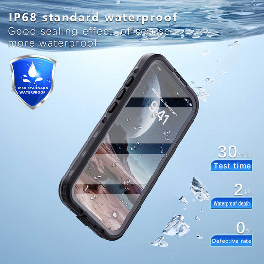 Krakatoo Dot WaterProof Case iPhone 16 - Black Krakatoo Dot WaterProof Case iPhone 16 - Black