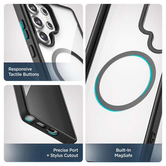 Encased Slimshield Case Samsung Galaxy S25 Ultra with Belt Clip Holster - Clear