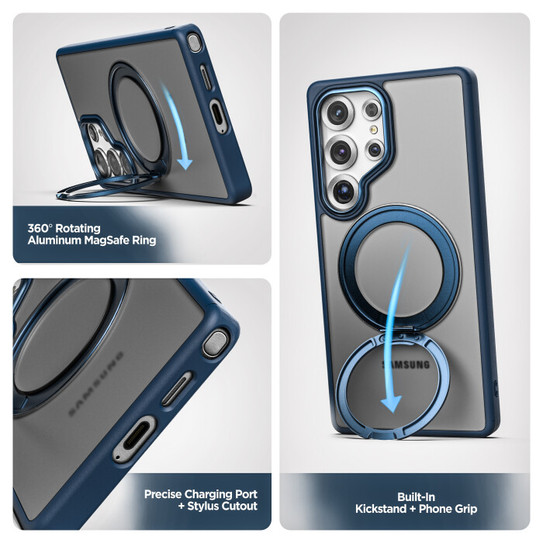 Encased Kickstand Case Samsung Galaxy S25 Ultra - Blue