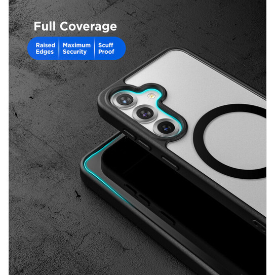 Encased Slimshield Case Samsung Galaxy S25 with Magnetic Grip - Black