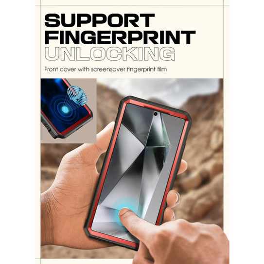 Supcase UB Pro Rugged Case Samsung Galaxy S25 Ultra - Metalic Red
