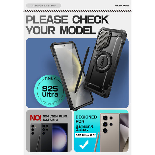 Supcase UB MAG XT Bumper Case Samsung Galaxy S25 Ultra - Black