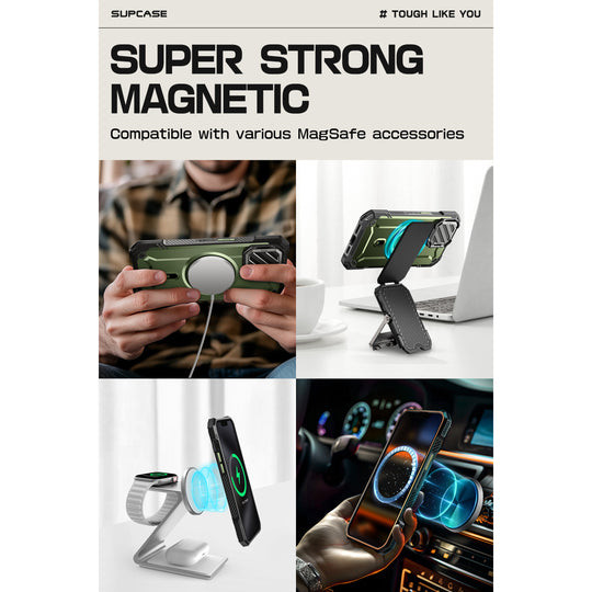 Supcase UB MAG XT MagSafe Case iPhone 16e - Dark Green