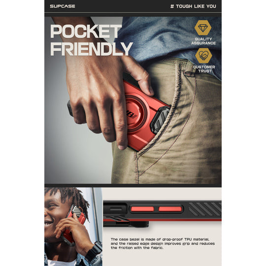 Supcase UB MAG XT MagSafe Case iPhone 16e - Metalic Red