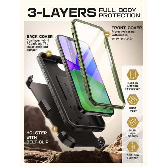 Supcase UB Pro Rugged Case iPhone 16e - Dark Green