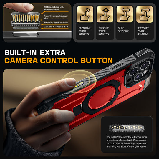 Supcase UB Grip MagSafe Case iPhone 16 Pro Max - Metalic Red