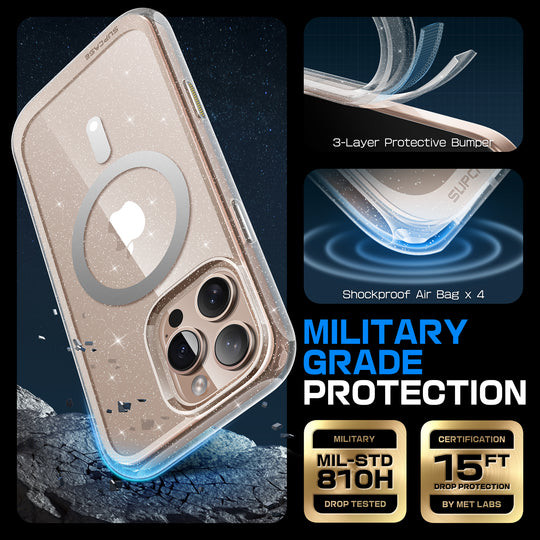 Supcase UB MAG Slim MagSafe Case iPhone 16 Pro Max - Glitter Pink