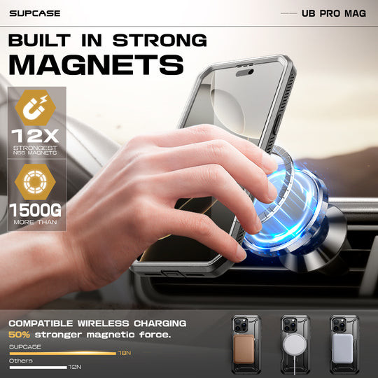 Supcase UB Pro Rugged MagSafe Case iPhone 16 Pro Max - Titan Gray
