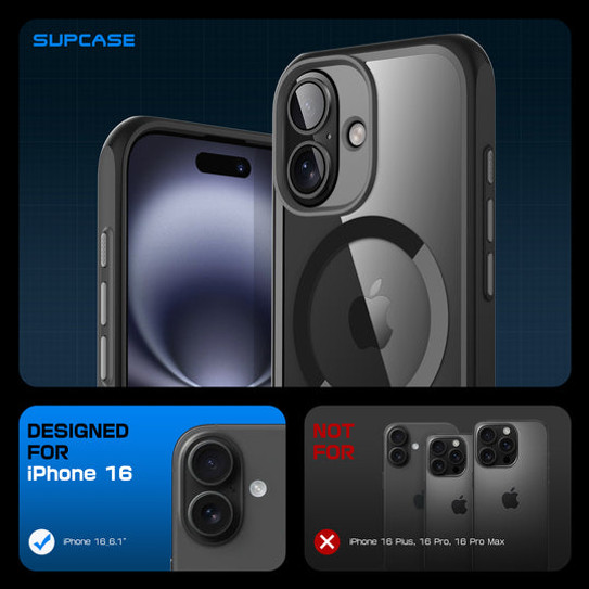 Supcase UB MAG Slim MagSafe Case iPhone 16 - Black