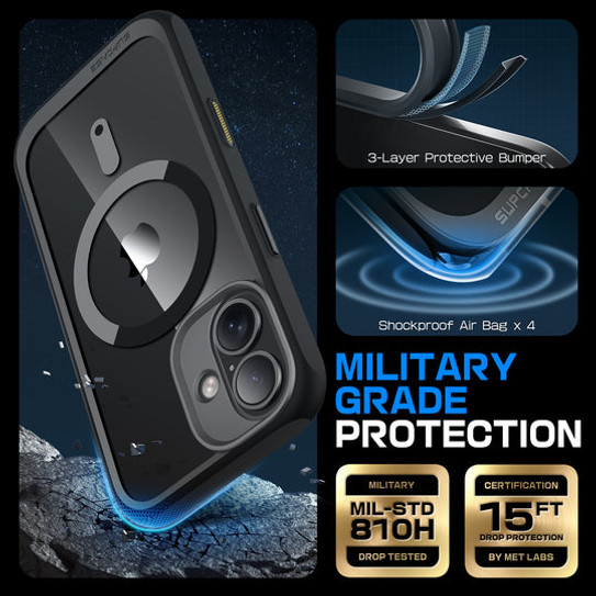 Supcase UB MAG Slim MagSafe Case iPhone 16 - Black