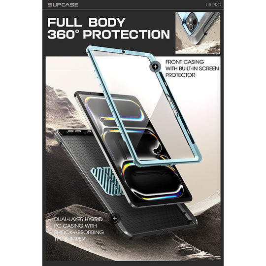 Supcase UB Pro Rugged Case iPad Air 11" M2 (2024)/iPad Air 10.9" (2020/2022) - Arctic Blue