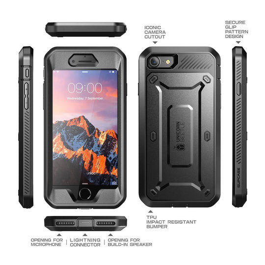 Supcase UB Pro Case iPhone SE 2022/2020/iPhone 8/7 - Black