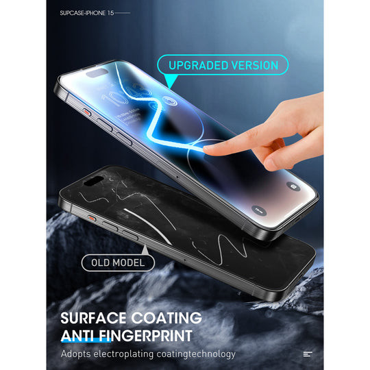 Supcase Tempered Glass Screen Protector iPhone 15 Pro Max - Clear