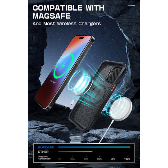 Supcase UB MAG XT MagSafe Case iPhone 15 Pro - Metalic Red