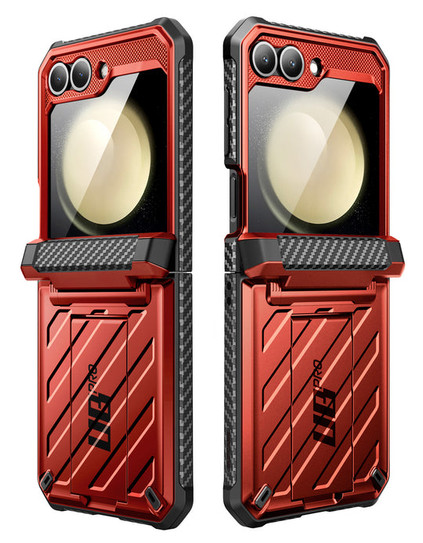 Supcase UB Pro Rugged Case Samsung Galaxy Z Flip6 - Metalic Red