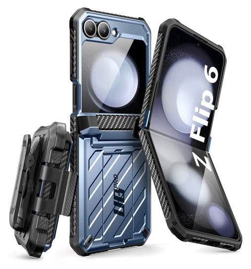 Supcase UB Pro Rugged Case Samsung Galaxy Z Flip6 - Metalic Blue