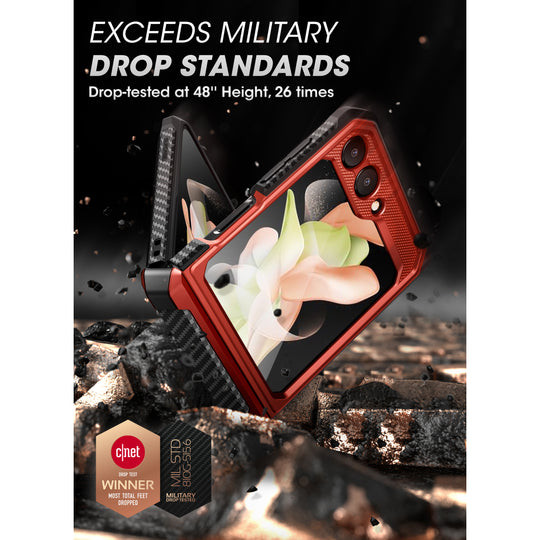 Supcase UB Pro Rugged Case Samsung Galaxy Z Flip5 - Metalic Red
