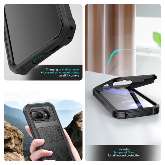 Encased Falcon Case Google Pixel 9a - Black