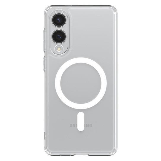 Spigen Ultra Hybrid (MagFit) Case Samsung Galaxy S25 Edge - Clear Case/White Ring