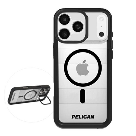 Pelican Protector Magsafe Case with Stand iPhone 17 Air - Clear/Black