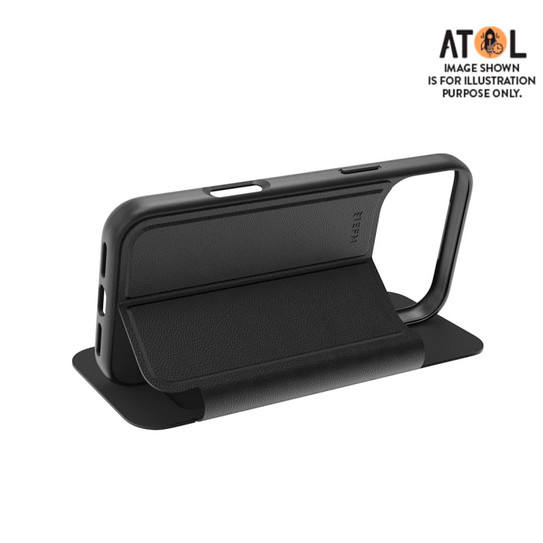 EFM Venice Wallet Case iPhone 17 Pro -  Black EFM Venice Wallet Case iPhone 17 Pro -  Black