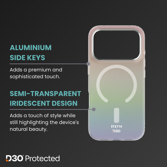 EFM Volta Case iPhone 17 -  Iridescent EFM Volta Case iPhone 17 -  Iridescent