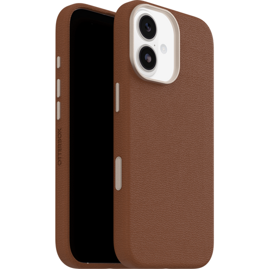 OtterBox Symmetry Cactus Leather MagSafe with Camera Control Case iPhone 17 - Desert Saddle