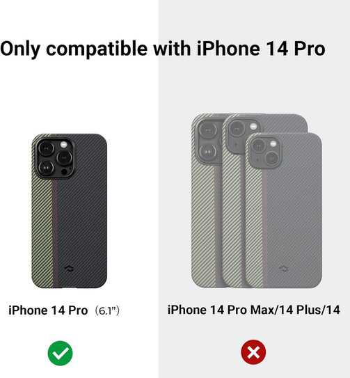 Pitaka Fusion Weaving MagEZ 3 Case iPhone 14 Pro - Overture