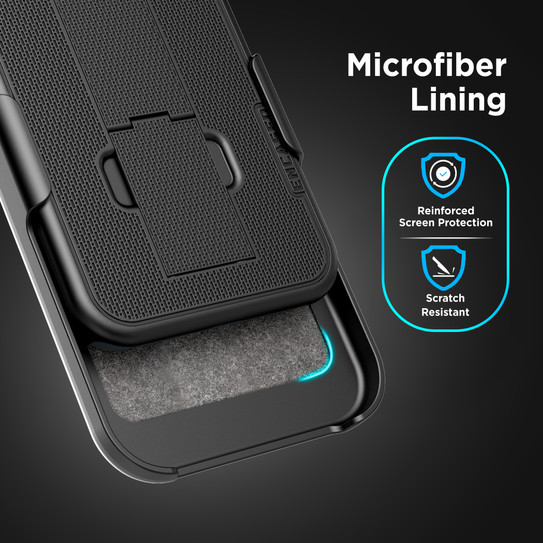 Encased Duraclip Case with Belt Clip Holster Google Pixel 10/10 Pro - Black