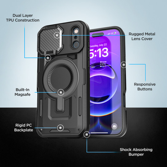 Encased Explorer Case iPhone 17 Pro Max - Black Encased Explorer Case iPhone 17 Pro Max - Black