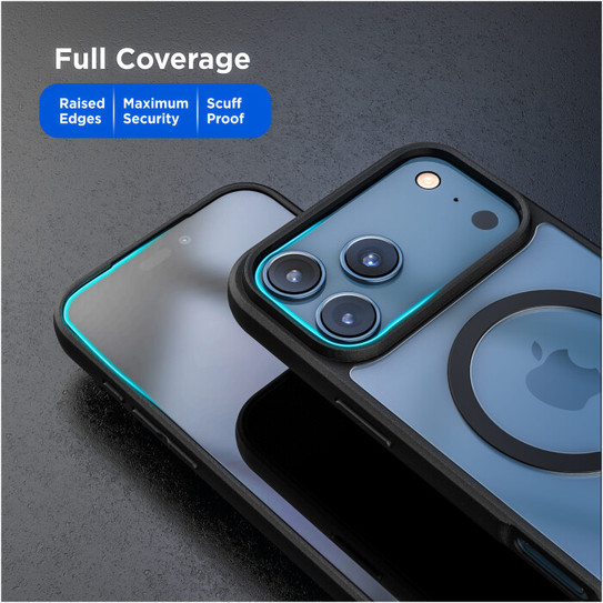Encased SlimShield Case iPhone 17 Pro Max with Belt Clip Holster - Clear Encased SlimShield Case iPhone 17 Pro Max with Belt Clip Holster - Clear