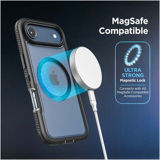 Encased Voyager Case iPhone 17 Air- Black/Clear Encased Voyager Case iPhone 17 Air- Black/Clear