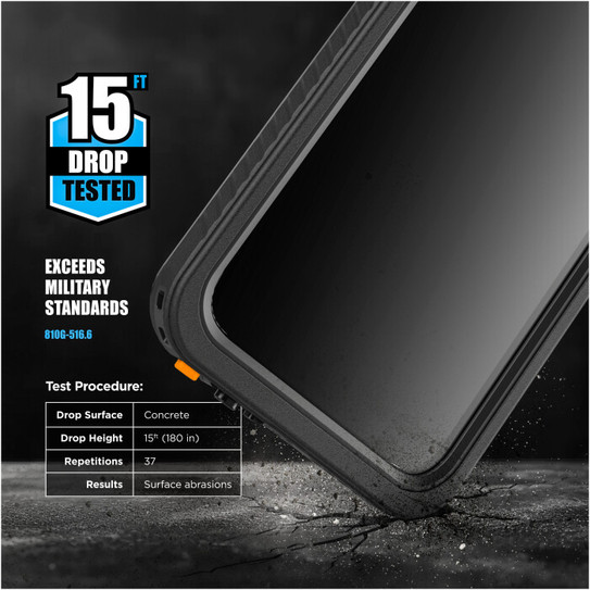 Encased Titan Waterproof Case iPhone 17 Air with Belt Clip Holster - Black/Clear Encased Titan Waterproof Case iPhone 17 Air with Belt Clip Holster - Black/Clear