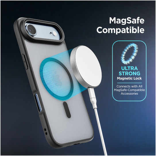 Encased Frosted SlimShield Case iPhone 17 Air - Black/Clear