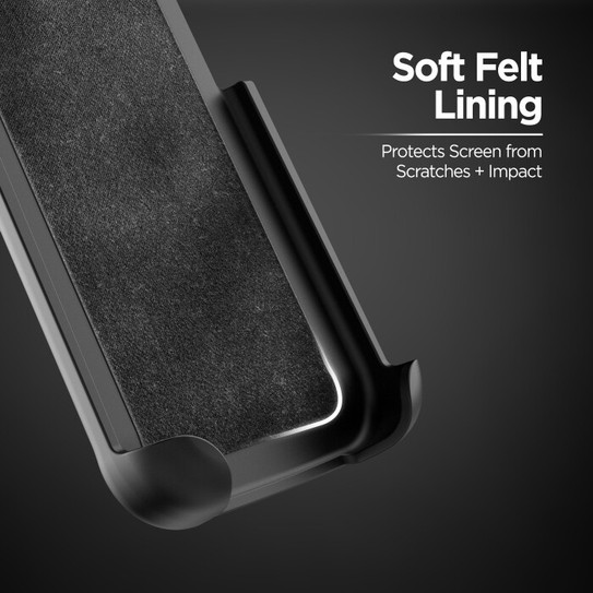 Encased SlimShield Case iPhone 17 Air with Belt Clip Holster - Clear