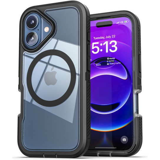 Encased Voyager Case iPhone 17 - Black/Clear Encased Voyager Case iPhone 17 - Black/Clear