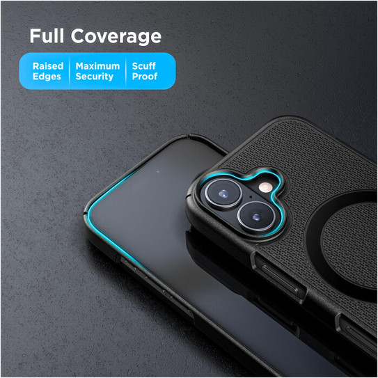 Encased Slimline Case iPhone 17 with Belt Clip Holster - Black