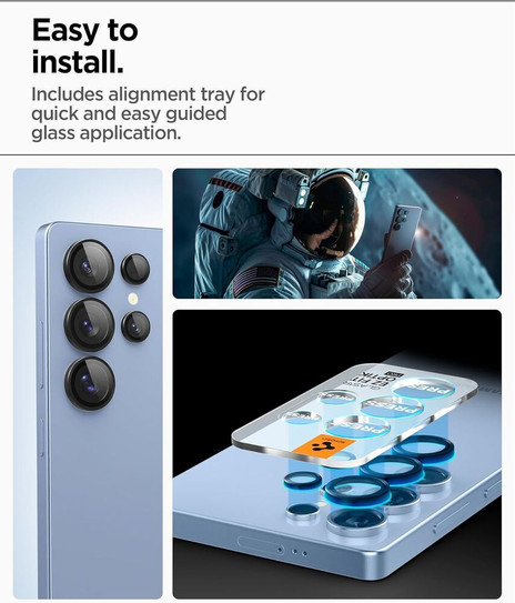 Spigen GLAS.tR EZ Fit Optik Pro HD 2PCS Samsung Galaxy S25 Ultra - Black