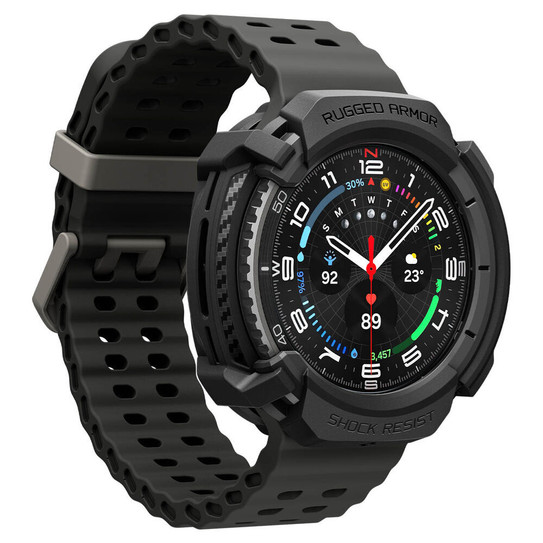 Spigen Rugged Armor Case Galaxy Watch 8 Classic 46mm - Black