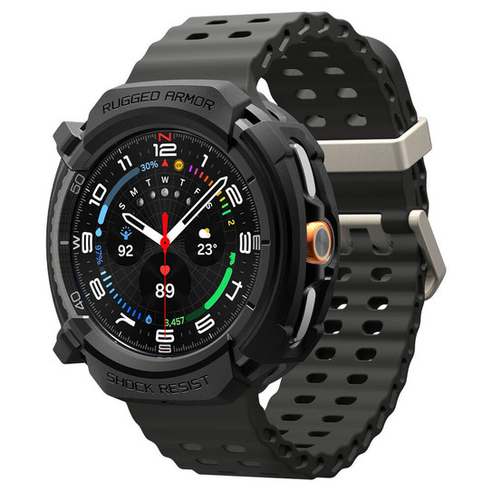 Spigen Rugged Armor Case Galaxy Watch 8 Classic 46mm - Black