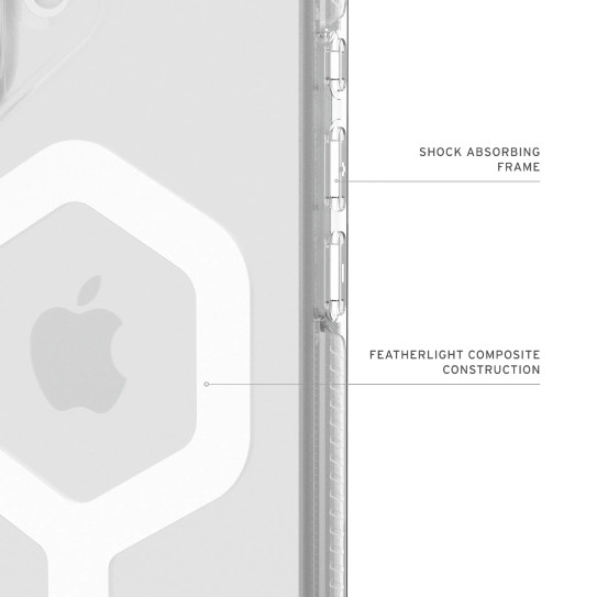 UAG Plyo MagSafe Case iPhone 17 - Ice/White