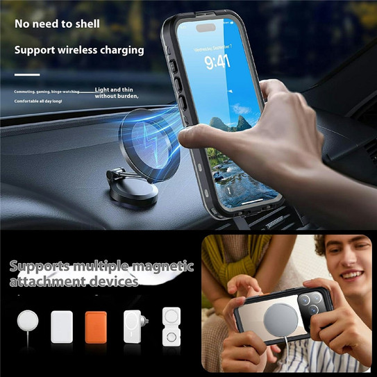 Krakatoo Dot WaterProof Case iPhone 17 Pro - Black