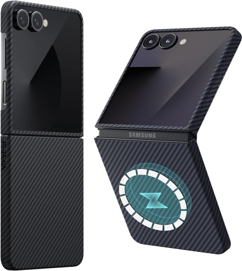 Pitaka Ultra-Slim Case Samsung Galaxy Z Flip 7 - Black/Grey